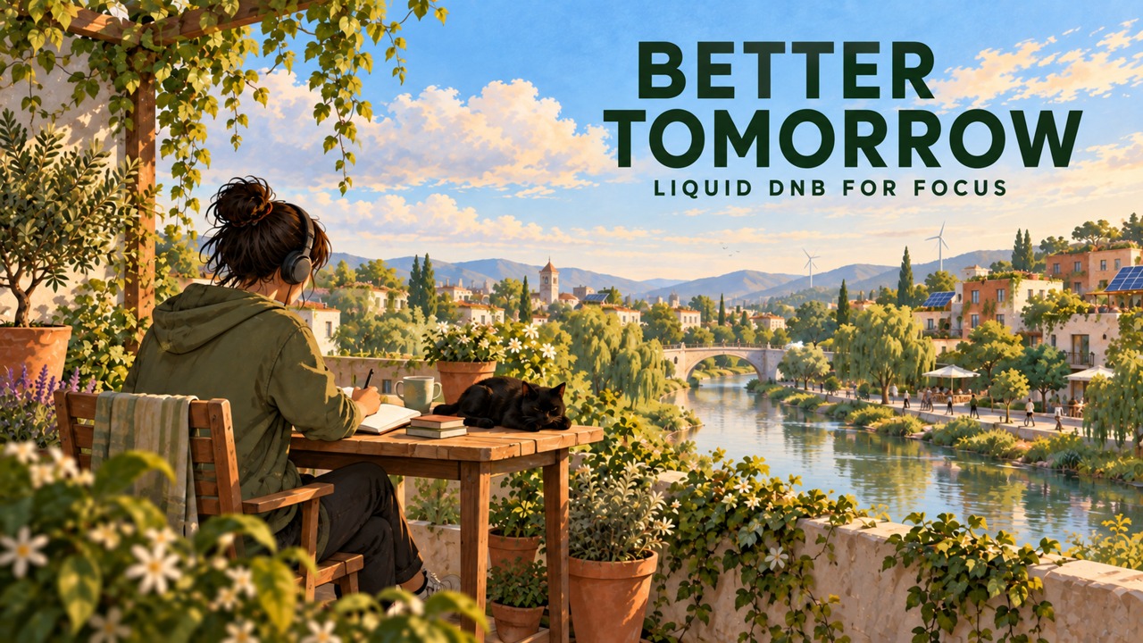 Better Tomorrow: a quiet working terrace beside a leafy river